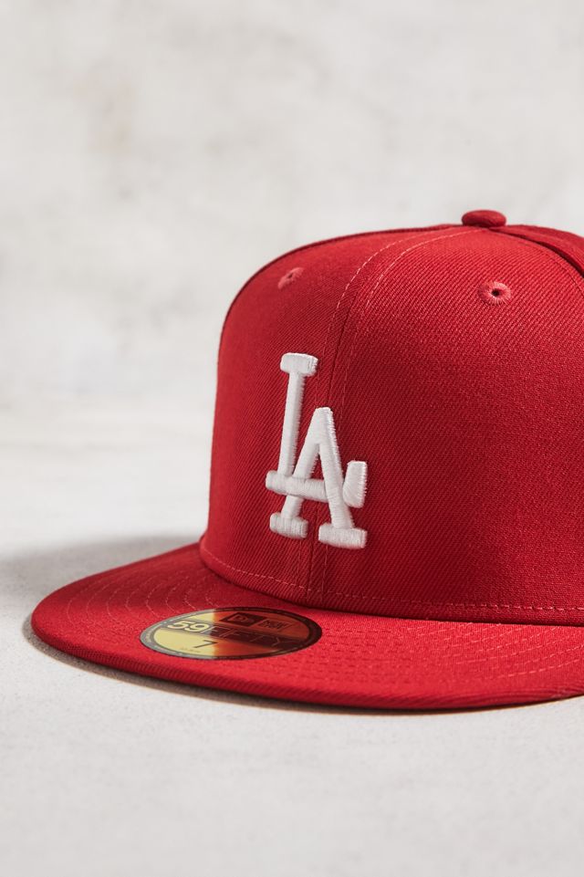 New Era Red 59Fifty LA Dodgers Baseball Cap  #2