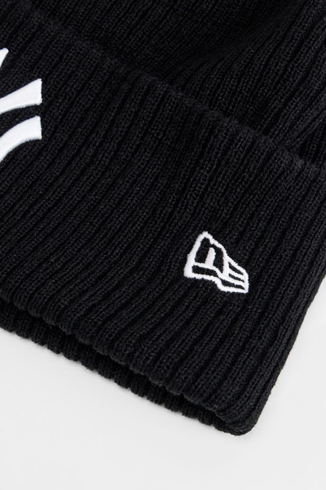 New Era Black New York Yankees Wide Cuff Beanie #1