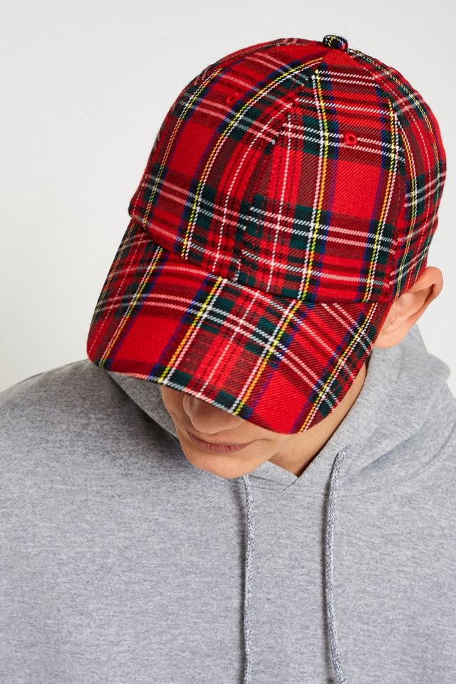 UO Red Plaid Cap #1