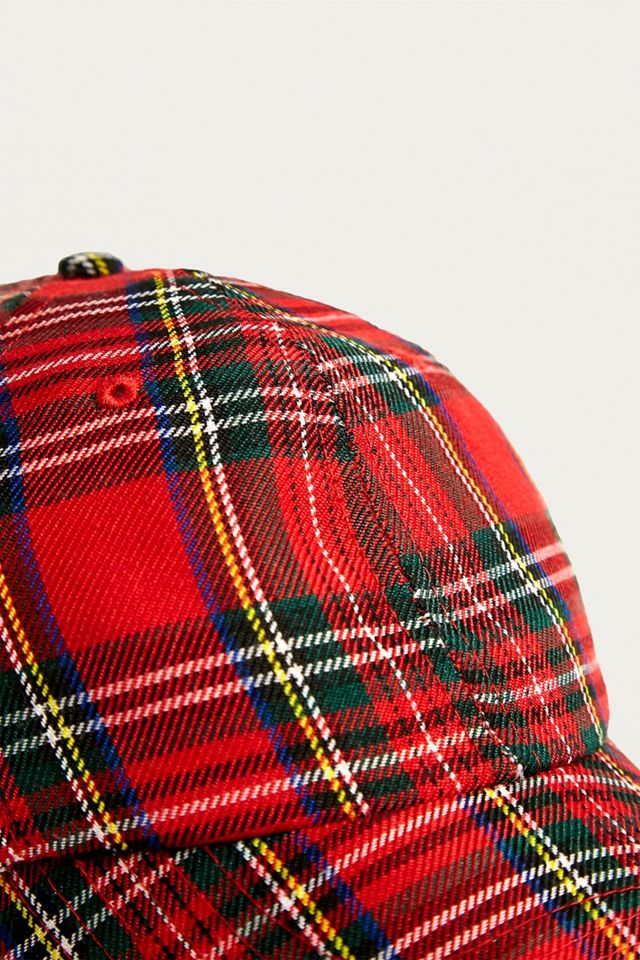 UO Red Plaid Cap #2