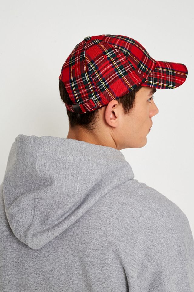 UO Red Plaid Cap #3