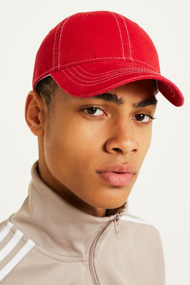 UO - Casquette motif sourire rouge délavé #1