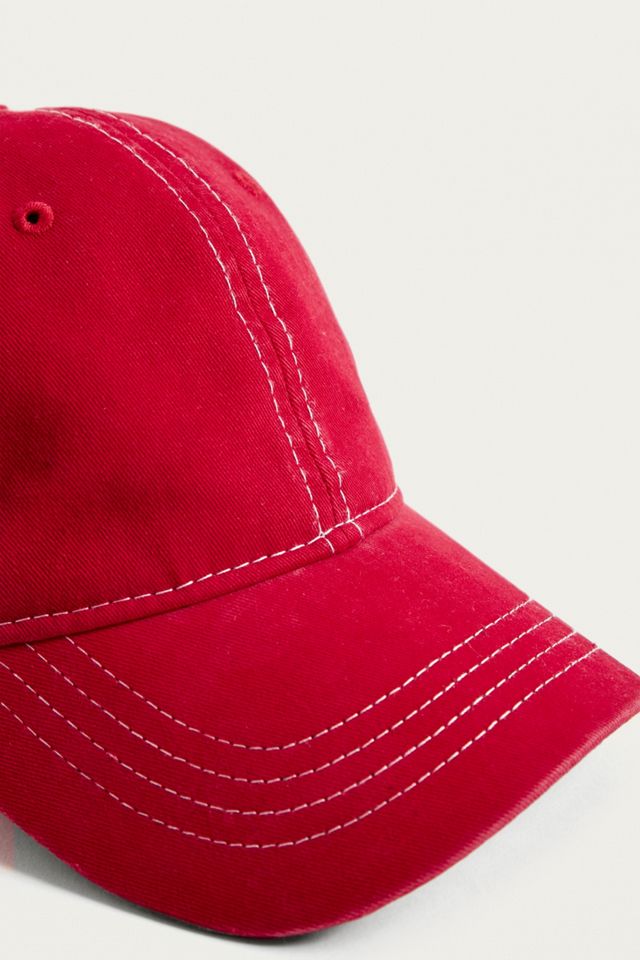 UO - Casquette motif sourire rouge délavé #2