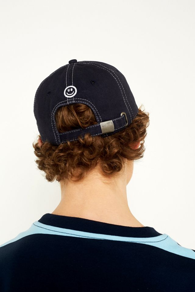UO Washed Smile Face Navy Cap #4
