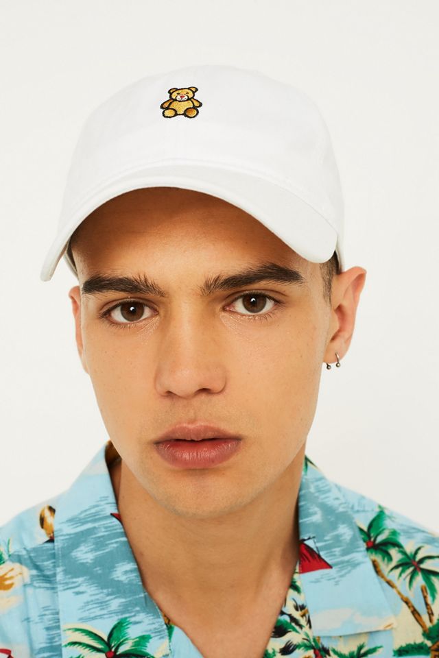 UO Teddy Embroidery White Cap #1