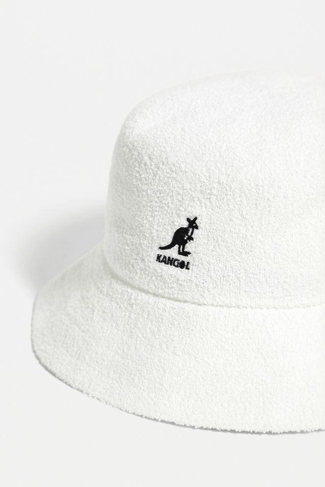 Kangol White Bermuda Bucket Hat | Urban Outfitters UK