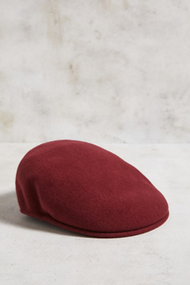 Casquette Plate Kangol Royal Birkdale 1991 - Laine Rouge - Taille S - Vintage