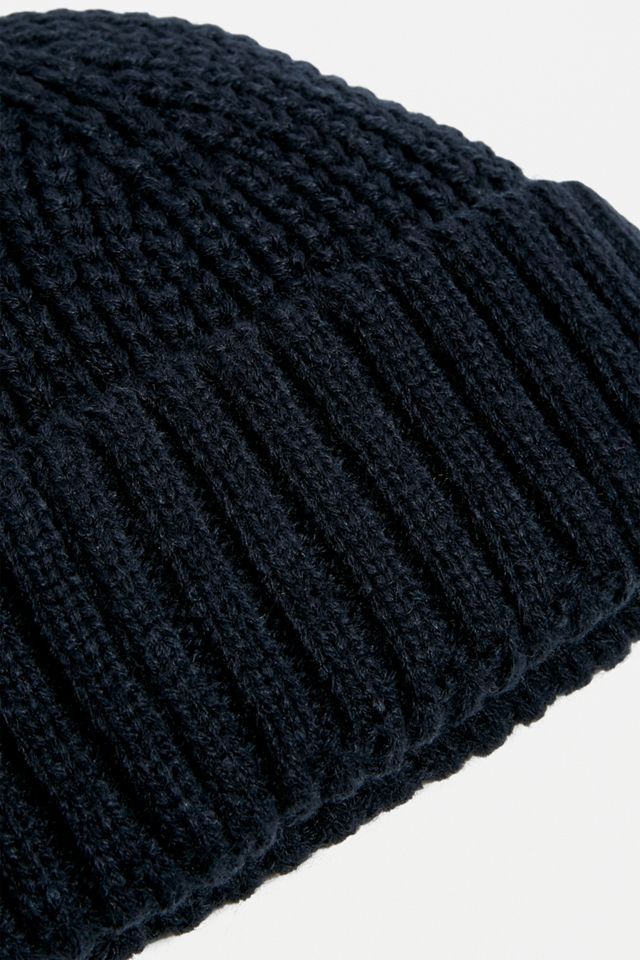 UO Navy Knit Mini Beanie #1