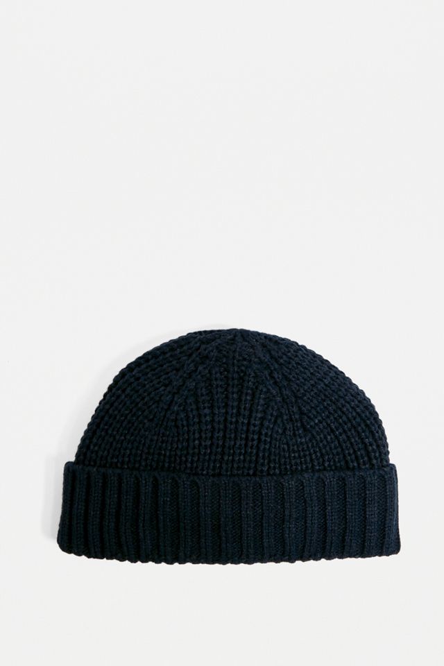 UO Navy Knit Mini Beanie #2