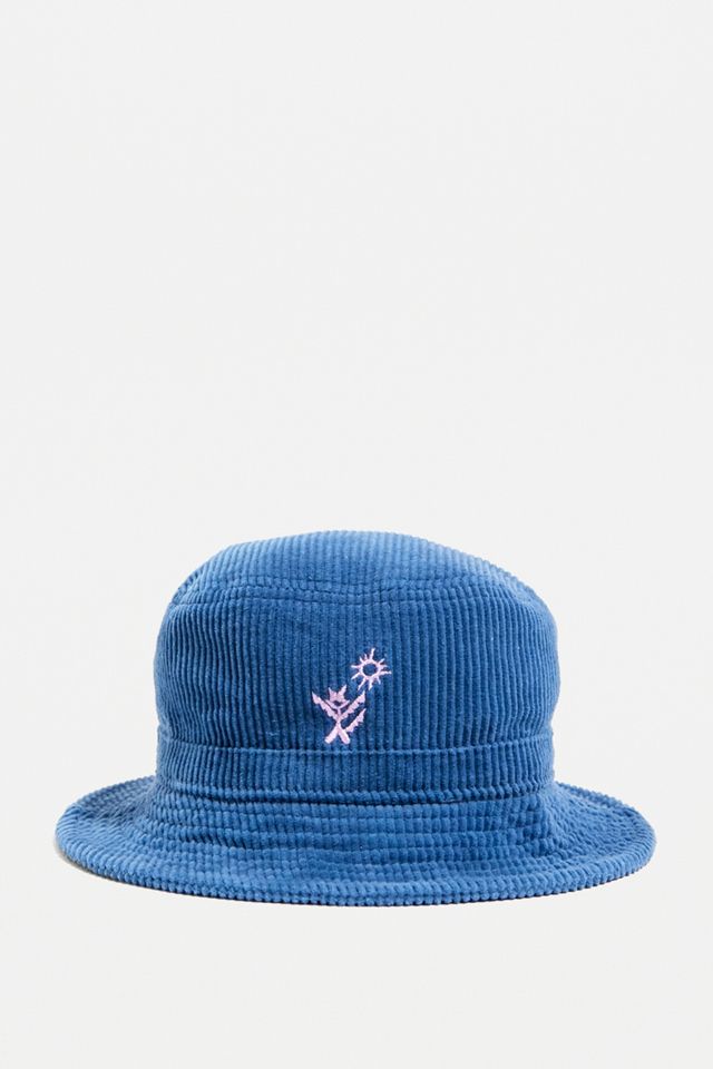 UO Blue Nomad Corduroy Bucket Hat #1