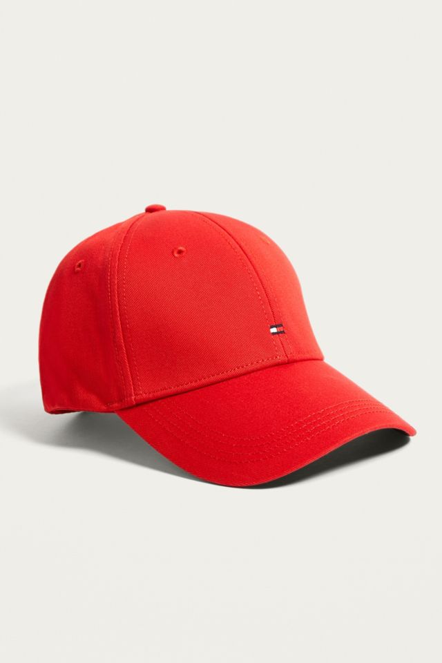 Tommy Hilfiger Red Micro Logo Cap | Urban Outfitters UK
