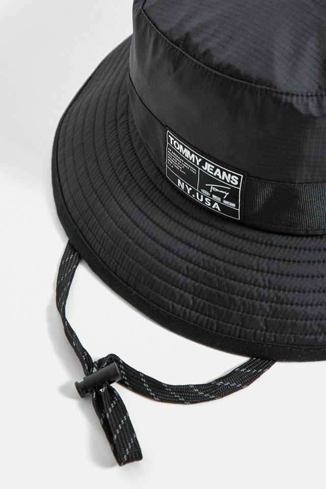 Tommy Jeans Black Technical Bucket Hat #1