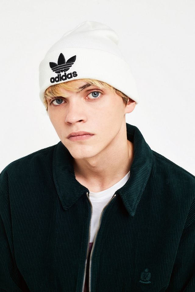 adidas - Bonnet blanc à logo trèfle #2