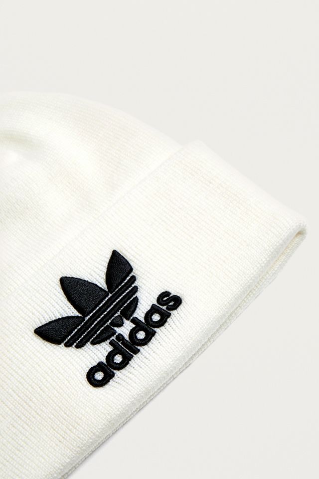 adidas - Bonnet blanc à logo trèfle #3