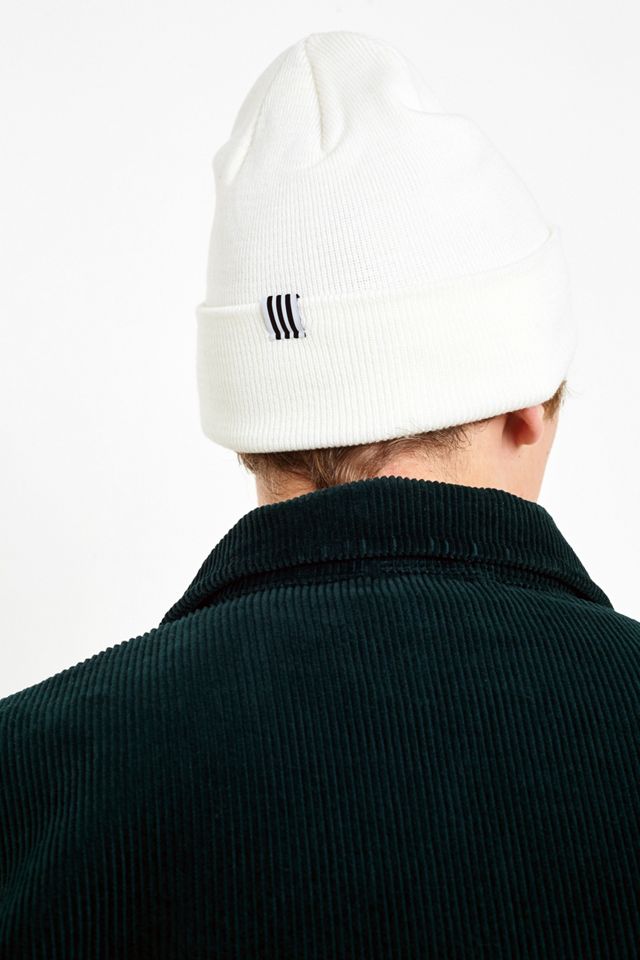 adidas - Bonnet blanc à logo trèfle #4