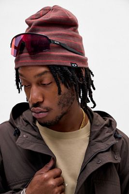 Oakley UO Exclusive Brown & Red Stripe Beanie