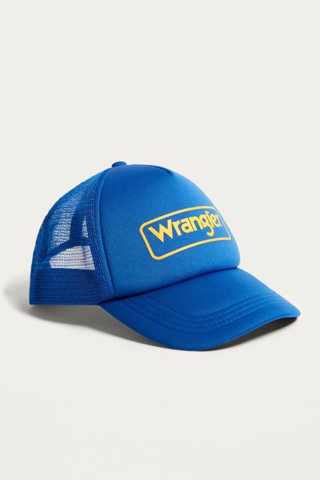 Wrangler Blue and Yellow Trucker Cap | Urban Outfitters UK