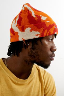 Orange camo beanie online