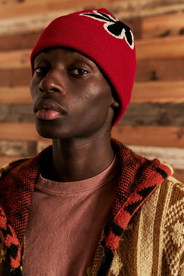 FLOWER BEANIE RED Urban Outfitters UK