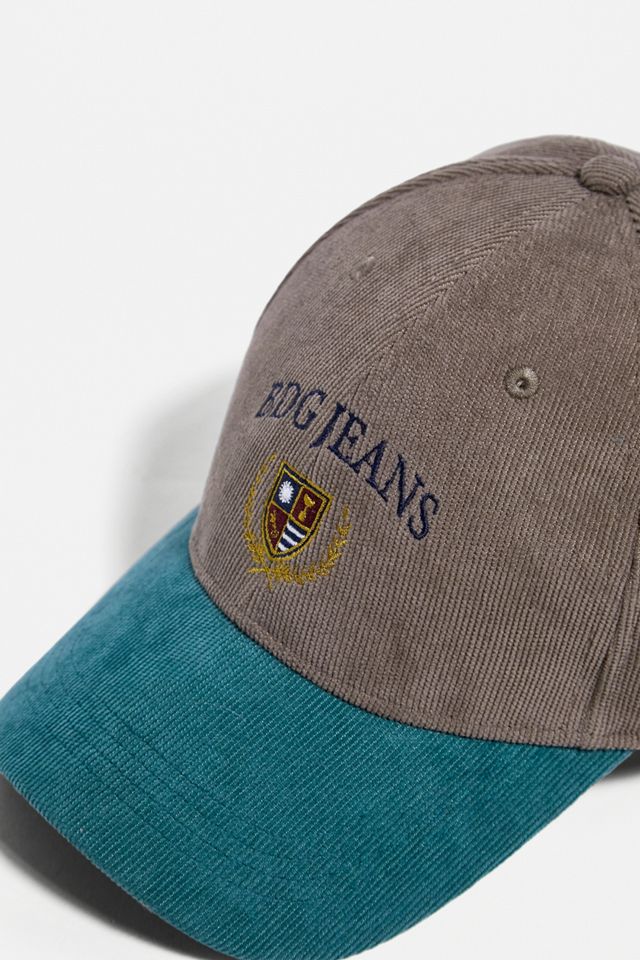 BDG Gorra de béisbol de pana de contraste de cresta bordada #1