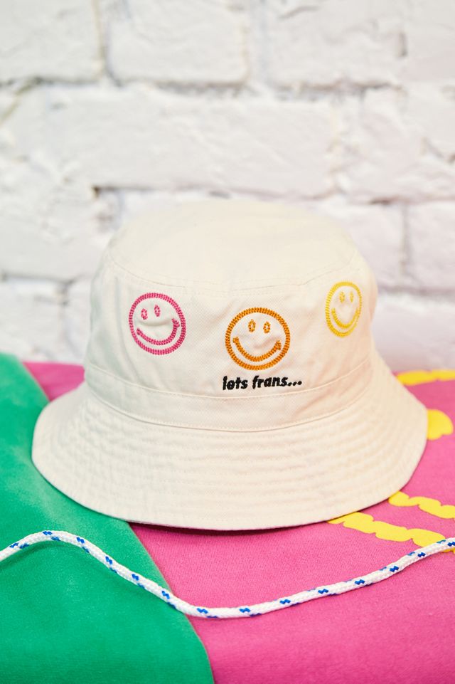 iets frans... X Smiley Limited Edition Ecru Bucket Hat  #1