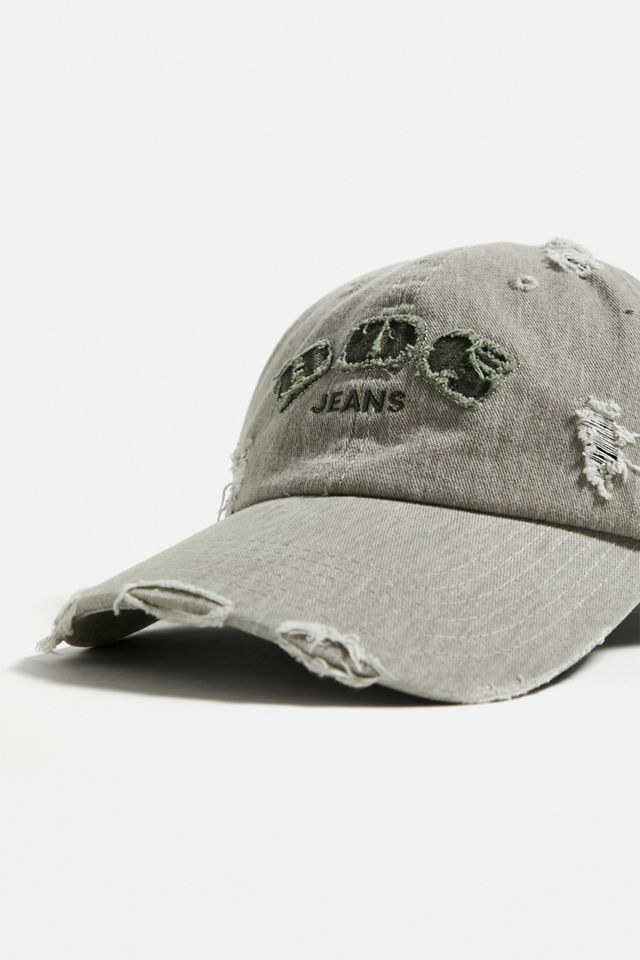 BDG Grey Distressed Logo Cap  #2