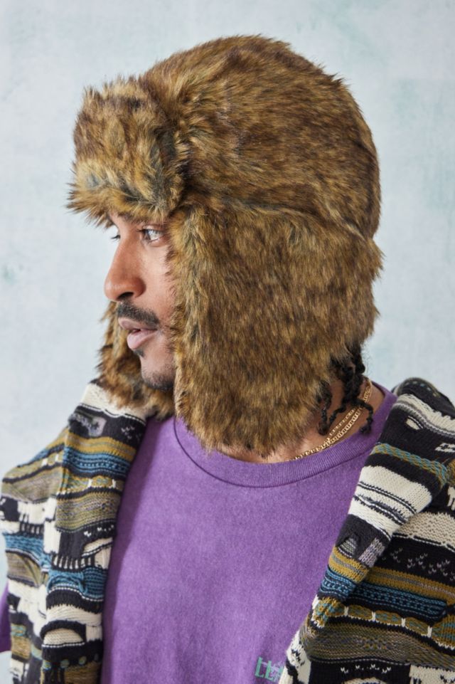 Eddie Bauer Truckee Faux Fur Trapper Hat - Natural - Size One Size