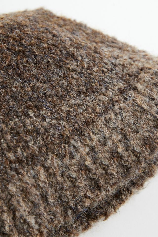 UO Brown Textured Wool Bucket Hat #4
