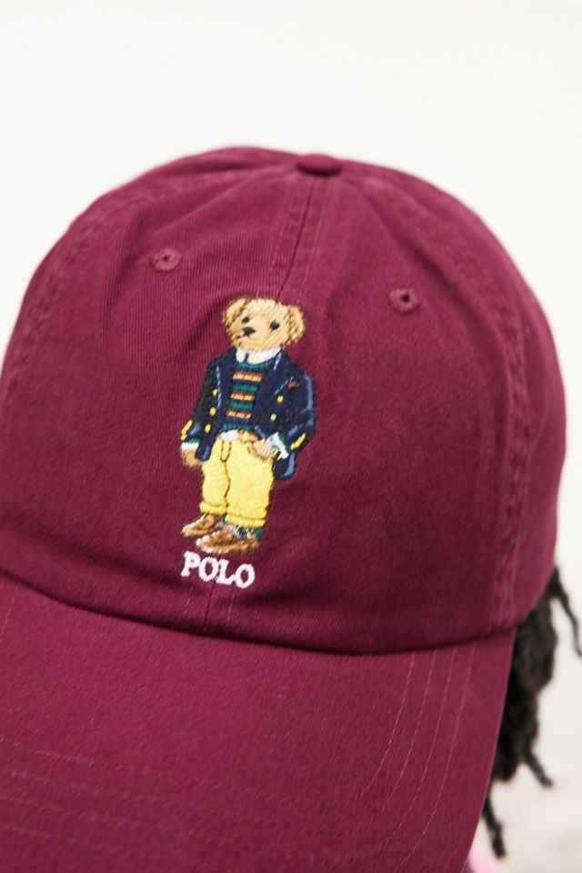 Polo Ralph Lauren - Casquette de baseball Polo Bear lie de vin #1