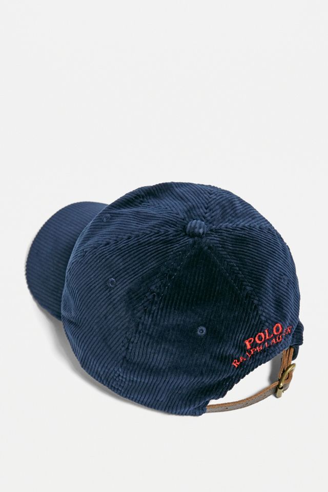 Polo Ralph Lauren - Casquette de baseball en velours côtelé bleu marine #2