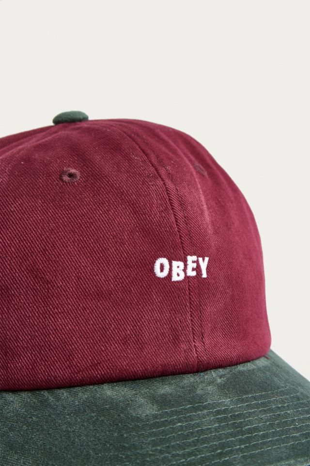 OBEY 90s Jumble Panel Contrast Peak Cap