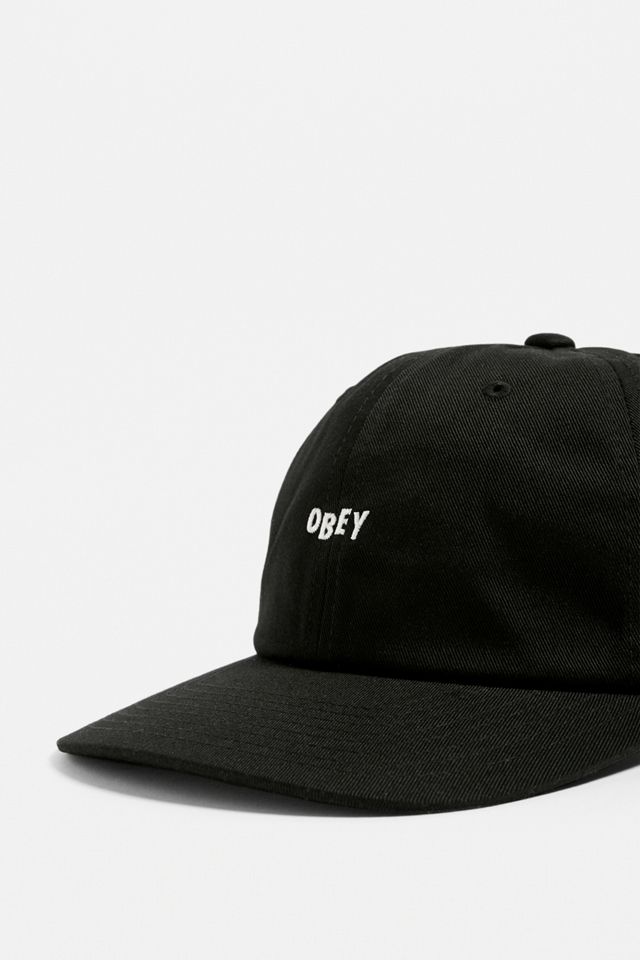 OBEY Casquette à bride arrière Cutty à panneaux noir Urban