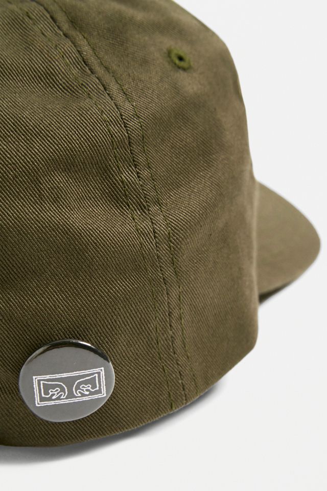 OBEY Cutty Olive 6-Panel Snapback Cap Urban Outfitters UK