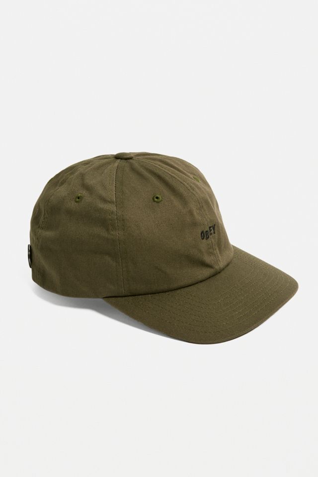 OBEY Cutty Olive 6-Panel Snapback Cap Urban Outfitters UK