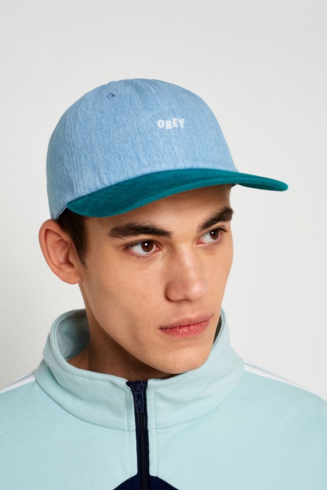 OBEY Wardlow 6-Panel Teal Cap #1