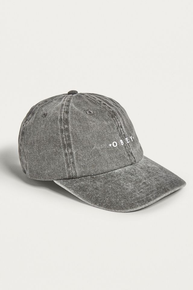 OBEY Mask Black 6-Panel Cap | Urban Outfitters UK