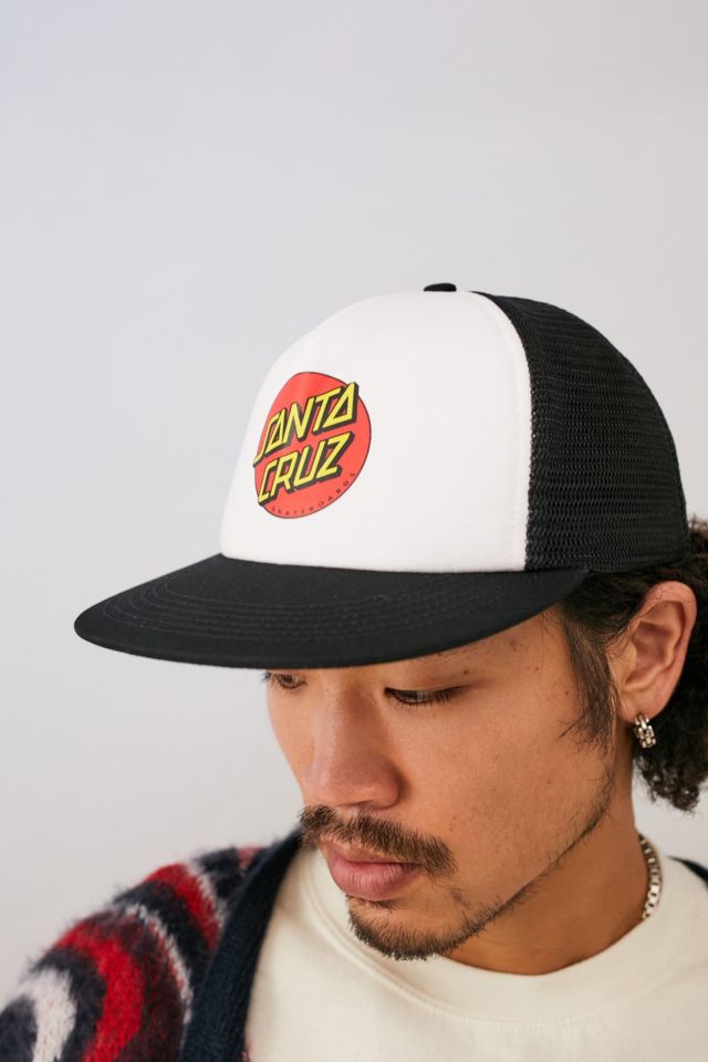 Santa Cruz Black White Classic Dot Baseball Cap Urban