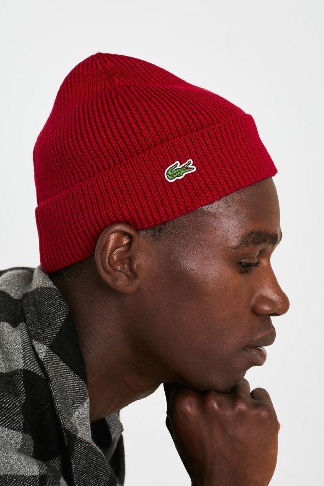 Bonnet lacoste femme outlet rouge