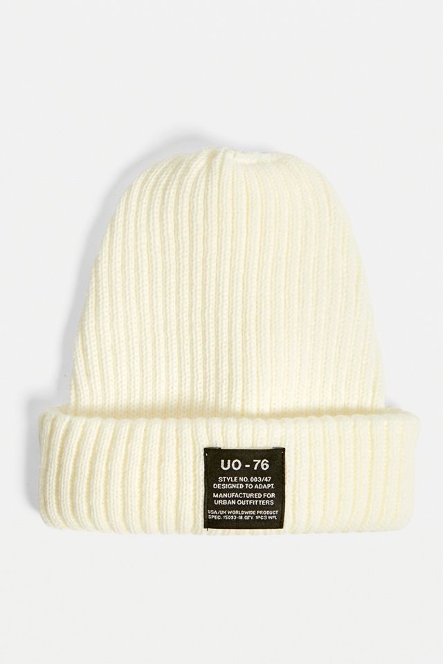 UO Bone Ribbed Beanie #2