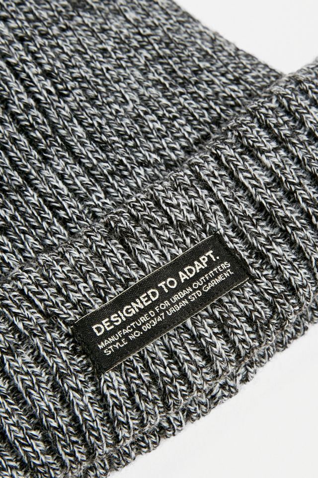UO Salt and Pepper Ribbed Beanie #3