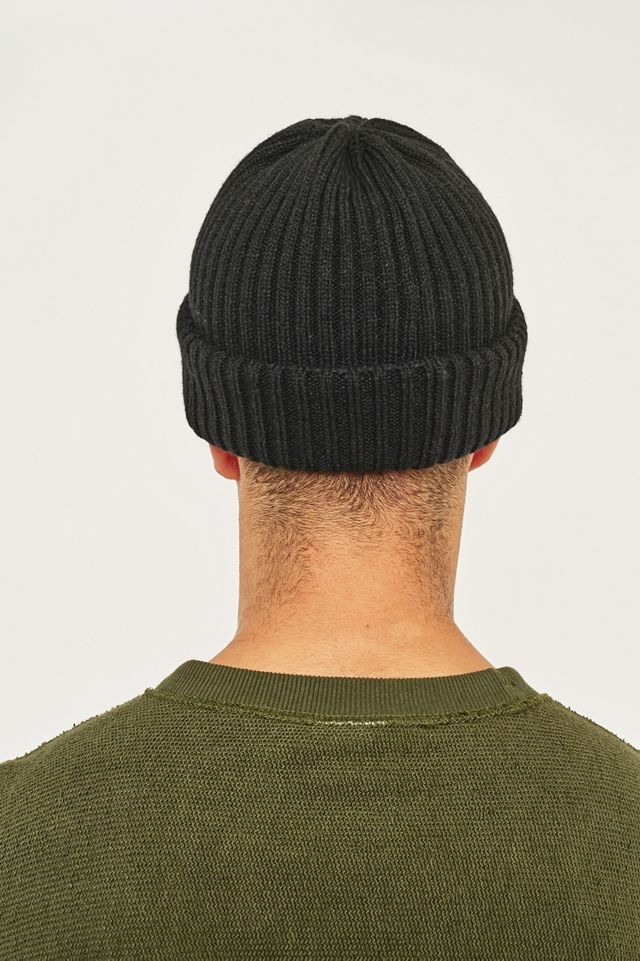 UO Black Ribbed Beanie #4