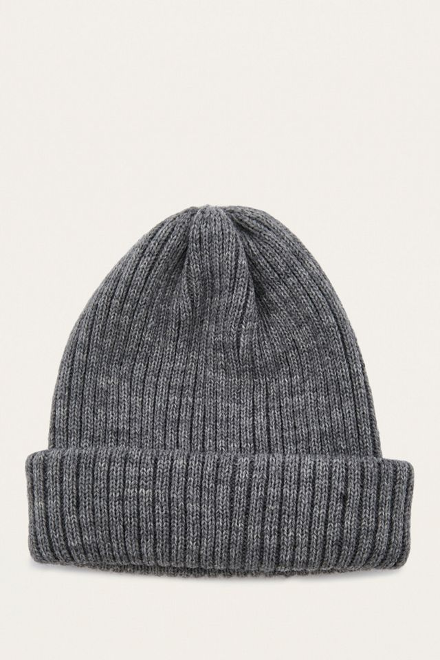 UO Grey Ribbed Beanie #1