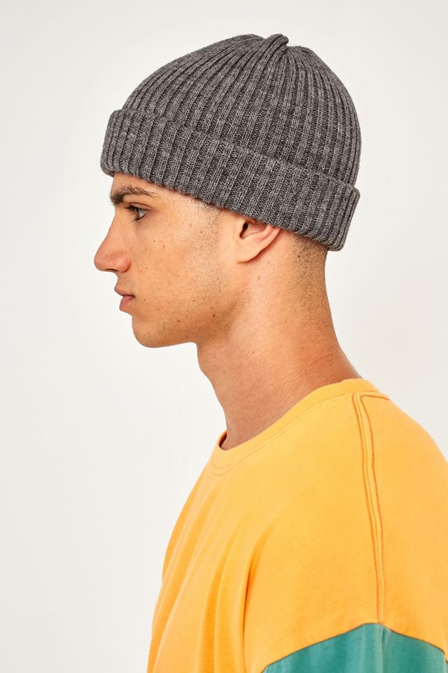 UO Grey Ribbed Beanie #3