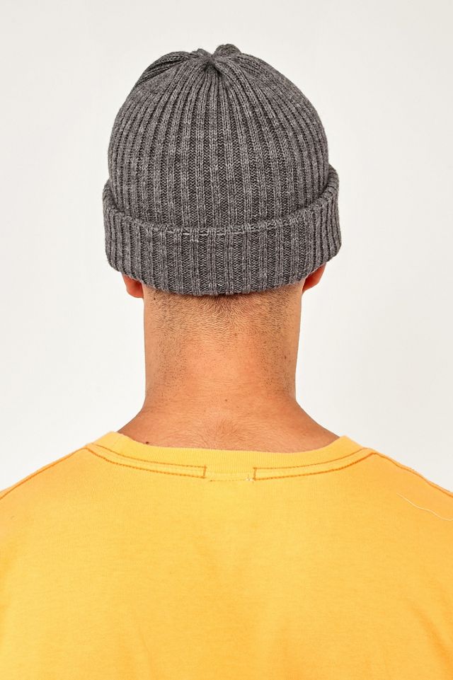 UO Grey Ribbed Beanie #4
