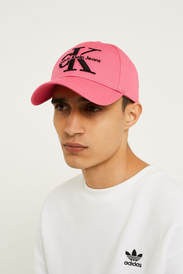 Calvin Klein Reissue Pink Baseball Cap Urban Outfitters UK