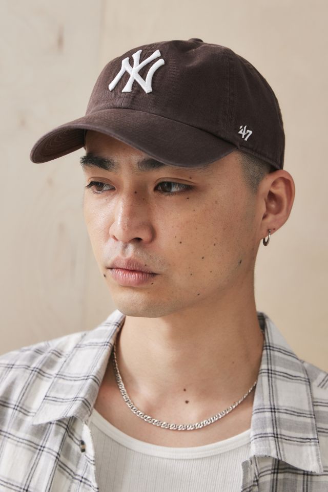 '47 Brand NY Yankees Brown Baseball Cap | Urban Outfitters UK