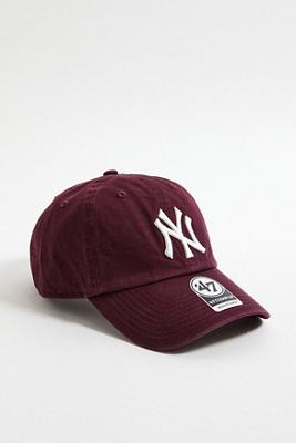 ’47 Brand '47 Brand NY Yankees Burgundy Baseball Cap - Maroon at Urban Outfitters