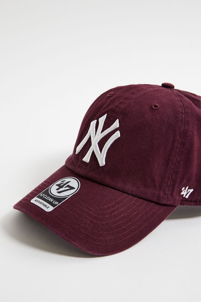 '47 Brand NY Yankees Burgundy Baseball Cap #1