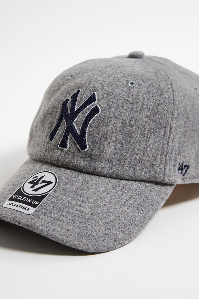 '47 Brand NY Yankees Grey Clean Up Baseball Cap #1