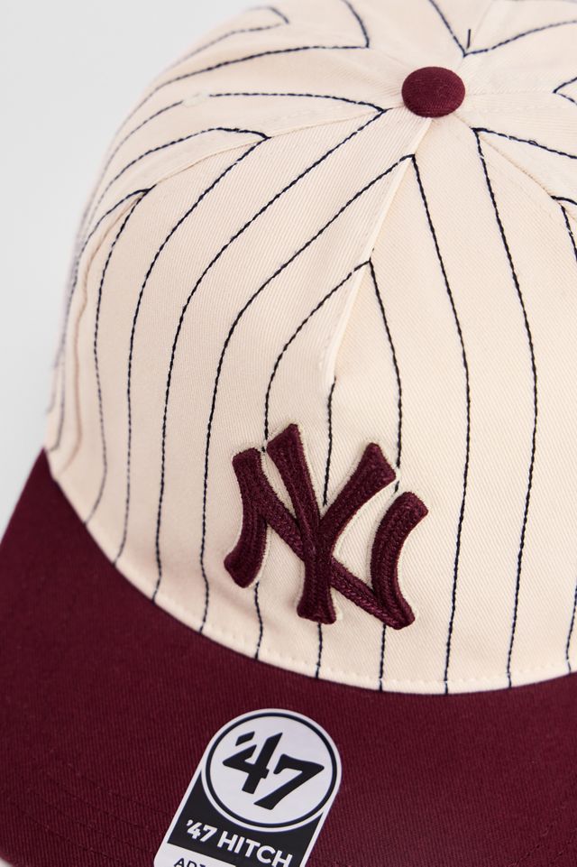 Cappellino da baseball NY Yankees a righe ecru in esclusiva per UO '47 Brand #1